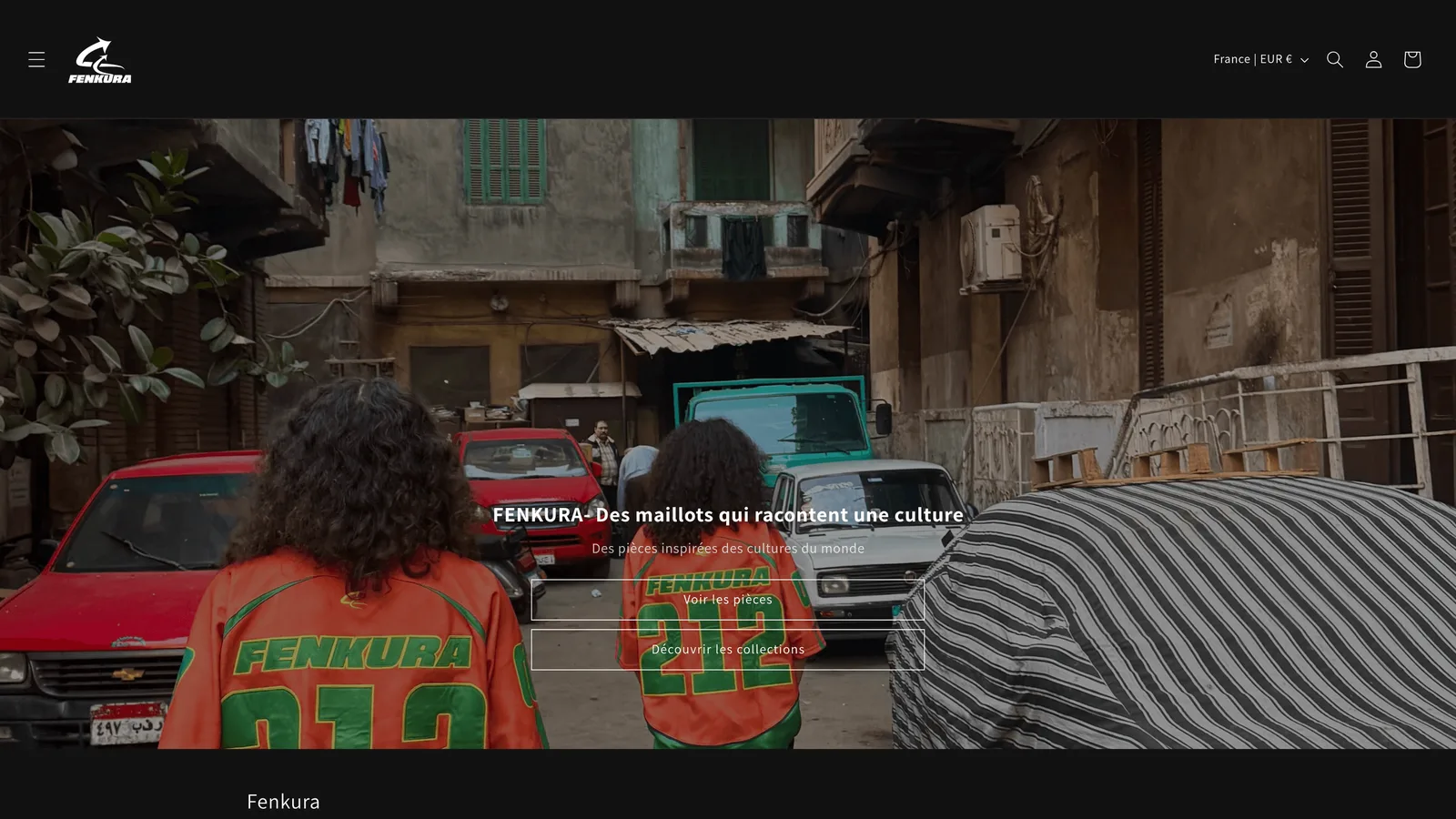 Boutique en ligne Fenkura, réalisée par Youzoune