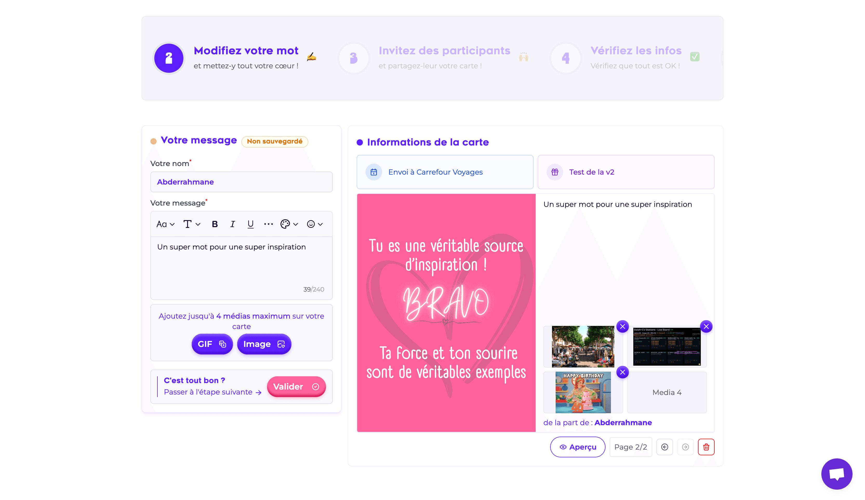 Éditeur collaboratif de messages Moénou