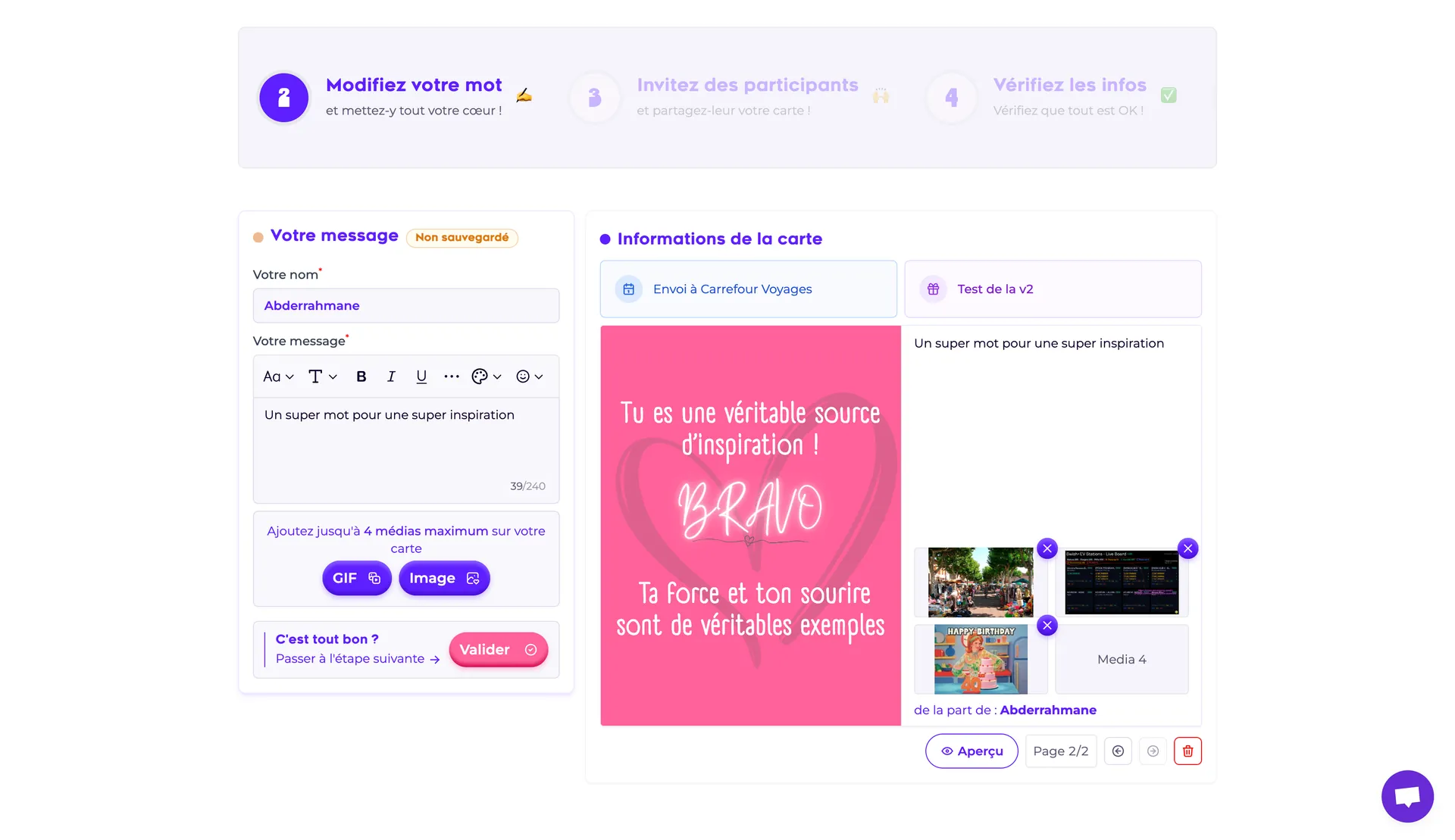 Éditeur collaboratif de messages Moénou